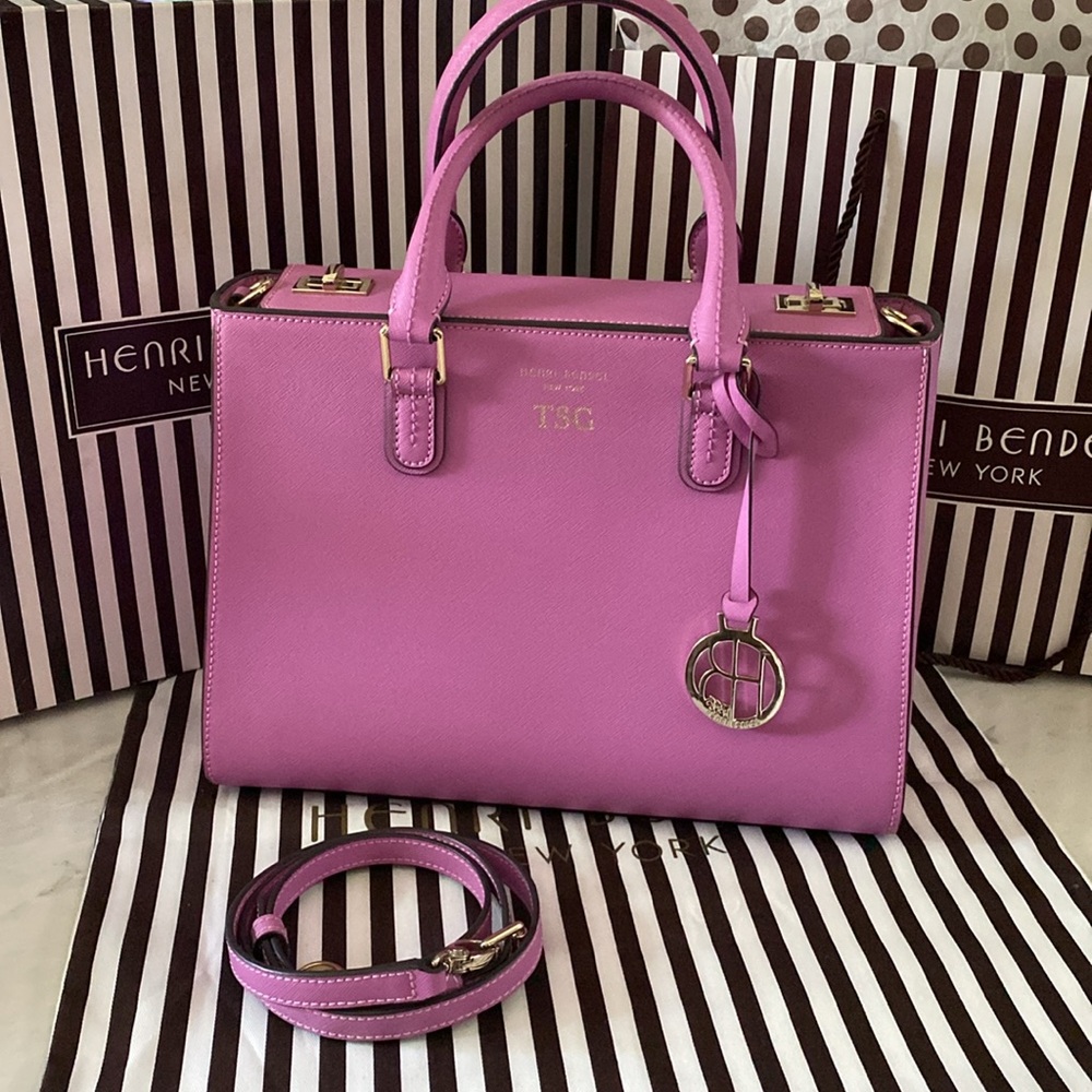 Henri Bendel Turnlock Satchel